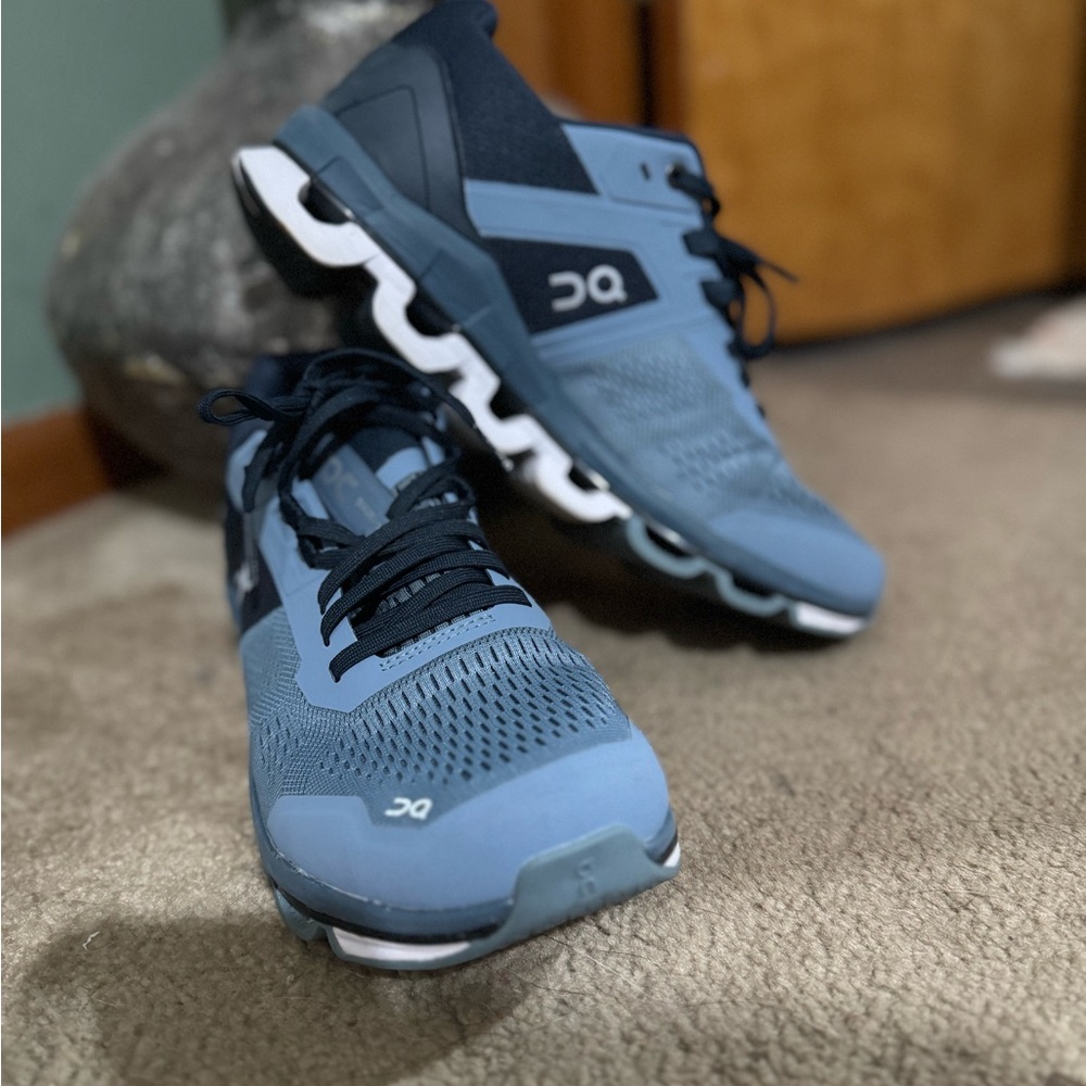 On Running Blue Athletic Shoes